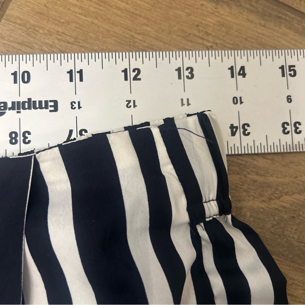 Zara Navy and White Striped Pants - Picture 9 of 14